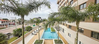 Studio with garage and balcony! Next to Live Curitiba!