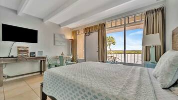 1 bedroom, desk, iron/ironing board, travel cot