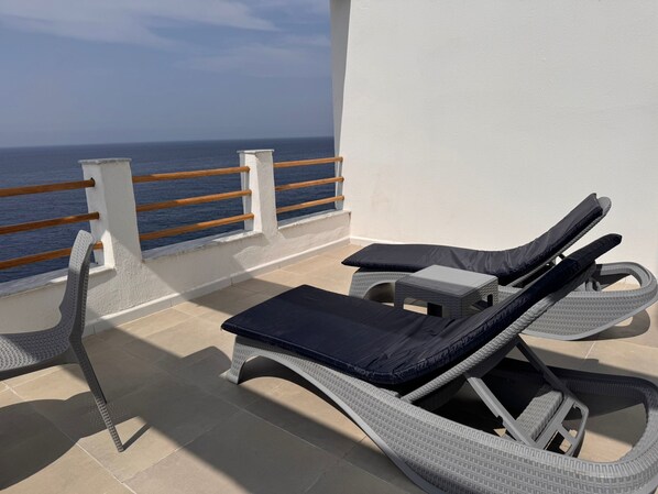 Elite Apartment, Multiple Beds, Balcony, Ocean View | Terrace/patio