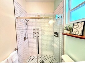 Shower, hair dryer