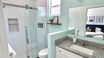 Shower, hair dryer