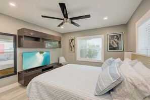 2 bedrooms, iron/ironing board, WiFi, bed sheets