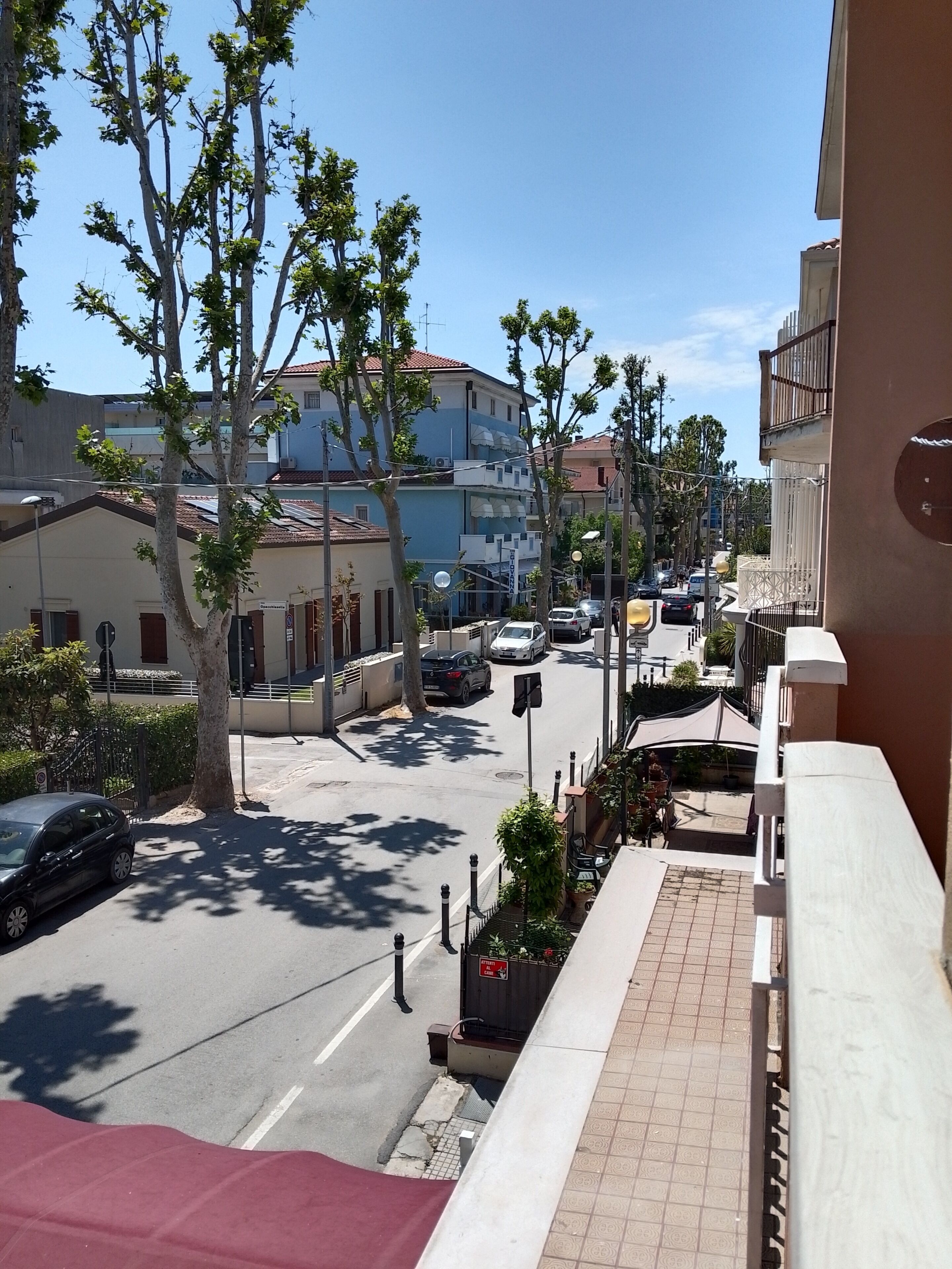Blick vom Balkon