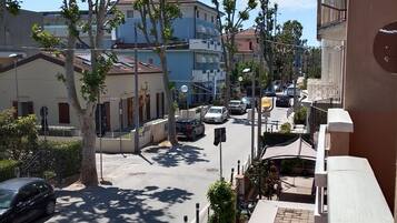 Blick vom Balkon