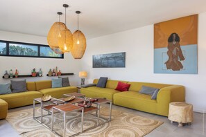 Living area - U Bagnu - Villa by the sea (taglio-isolaccio)