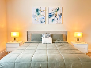 4 dormitorios, tabla de planchar con plancha, wifi y ropa de cama