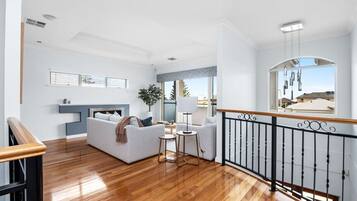 TV, fireplace, video games, stereo