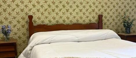 Basic Room, 1 Queen Bed, Shared Bathroom | Iron/ironing board, free WiFi, bed sheets