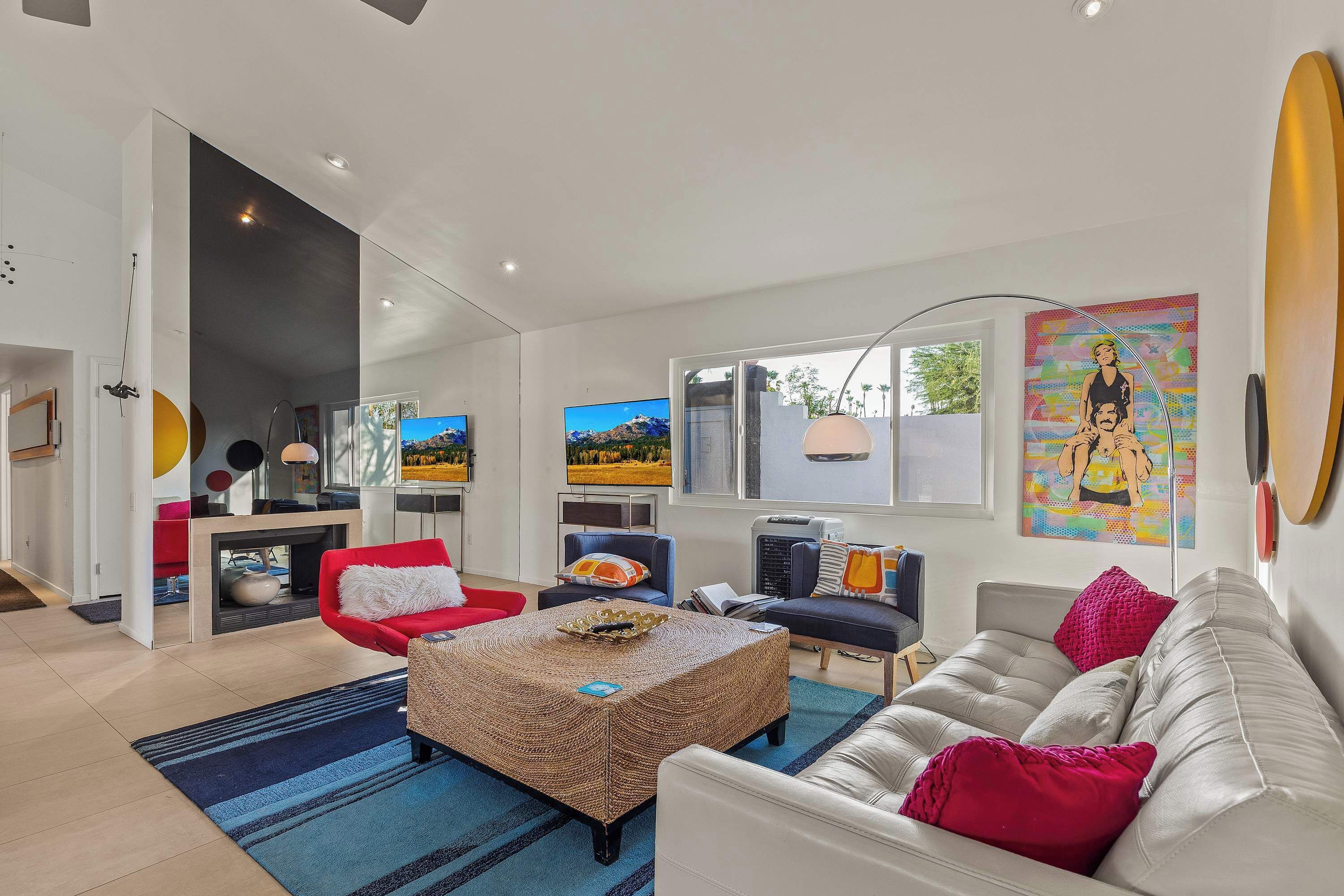 TV, video games, books, offices