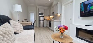 TV, fireplace - Newly Refurbed 1BD Cottage in Prime Location (Dublin)