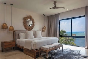 3 bedrooms, iron/ironing board, WiFi, bed sheets - Beachfront Luxury + Rooftop Oasis Tankah Bay (Tulum)