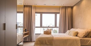 1 室のベッドルーム、WiFi、ベッドシーツ