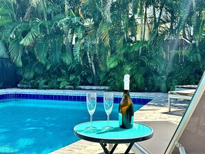 A heated pool