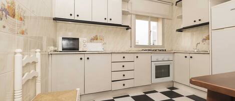 Fridge, microwave, toaster