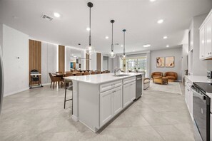 Microwave, dishwasher, highchair