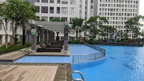 Outdoor pool - Comfy And Spacious 2Br Apartment M-Town Residence (Gading Serpong)