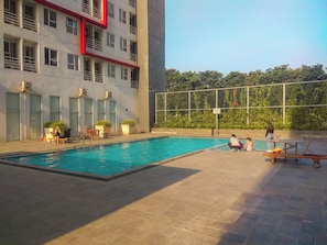 Pool - Simple Studio (No Kitchen) Near President University At Elvis Tower Apartment (Cikarang)