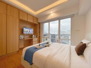 Unclassified image, 3 of 18, button - Warm Neutral Look Studio Apartment Ambassade Kuningan (Jakarta)
