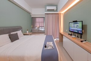 Standard Apartment - Simple Neutral Toned Studio Room At Parkland Avenue Apartment (South Tangerang)