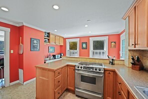 Microwave, oven, stovetop, dishwasher