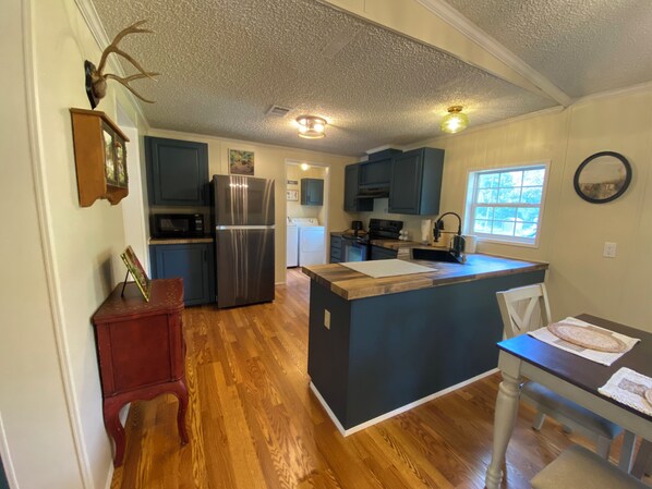 Microwave, oven, stovetop