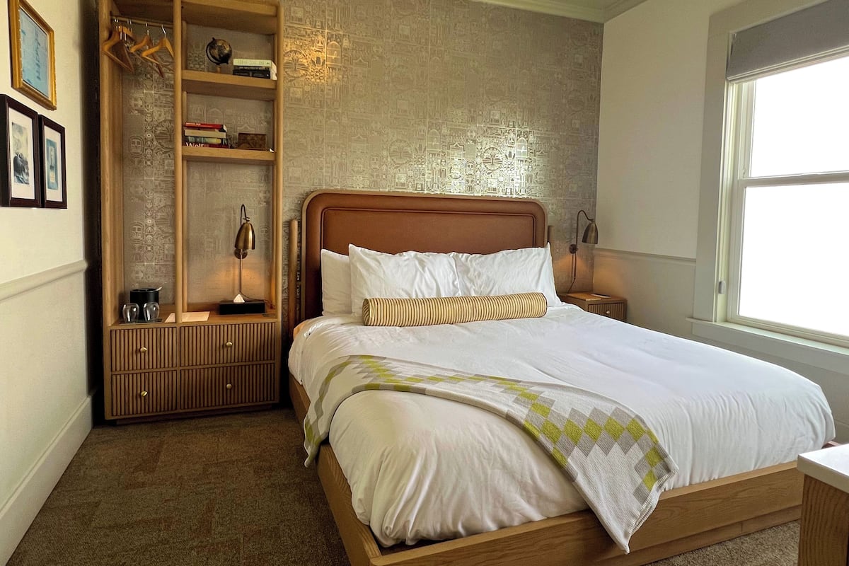 Studio, 1 giường cỡ king, quang cảnh biển | Bộ trải giường bằng vải cotton Ai Cập, bộ đồ giường cao cấp 