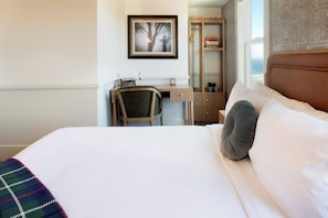Estúdio, 1 cama Queen, vista para o oceano | Roupas de cama de algodão egípcio, roupas de cama premium