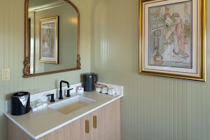 Suite, 1 King Bed, Fireplace, Ocean View | Egyptian cotton sheets, premium bedding, individually decorated