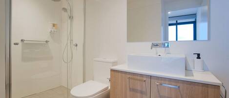 Shower, hair dryer