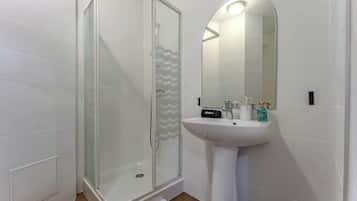 Ducha, secador de pelo y toallas