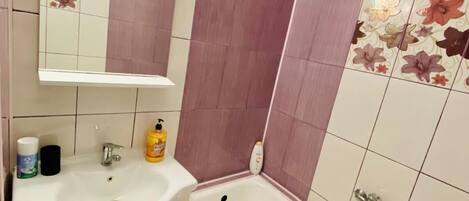 Towels, soap, toilet paper