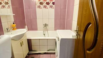 Towels, soap, toilet paper