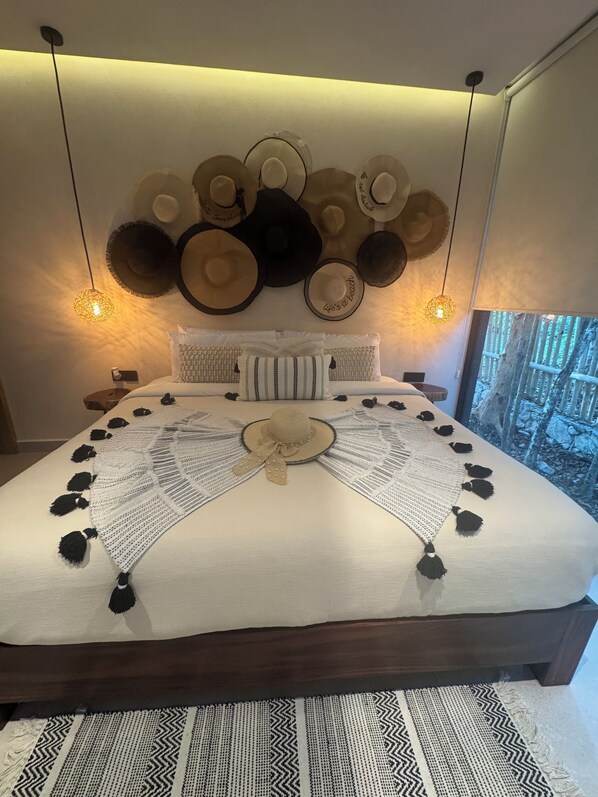 2 bedrooms, iron/ironing board, internet, bed sheets - Chic 2-bedroom jungle bungalow in fabulous Tulum with Tiki Patio and Plunge Pool (Quintana Roo)