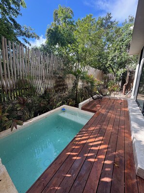 Pool - Chic 2-bedroom jungle bungalow in fabulous Tulum with Tiki Patio and Plunge Pool (Quintana Roo)