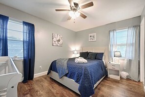 2 dormitorios, tabla de planchar con plancha, wifi gratis y ropa de cama