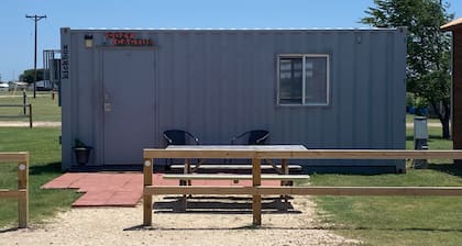 Cozy Catcus Container Cabin in Silverton Texas