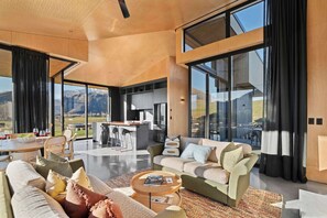 TV, fireplace, offices