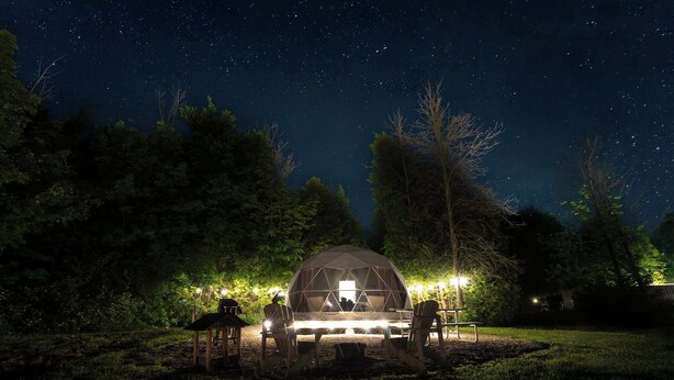 Property grounds - Luxe King Geodome Tobermory Glamping South (Miller Lake)