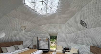 Grand Luxe Geodome Glamping with 2 Queen beds East