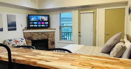 Modern Fernie Studio with Private Deck and BBQ