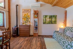 Télévision, cheminée