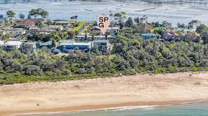 Vlak bij het strand
