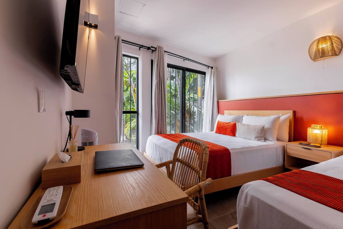 Basic Studio Suite | Premium bedding, individually decorated, laptop workspace