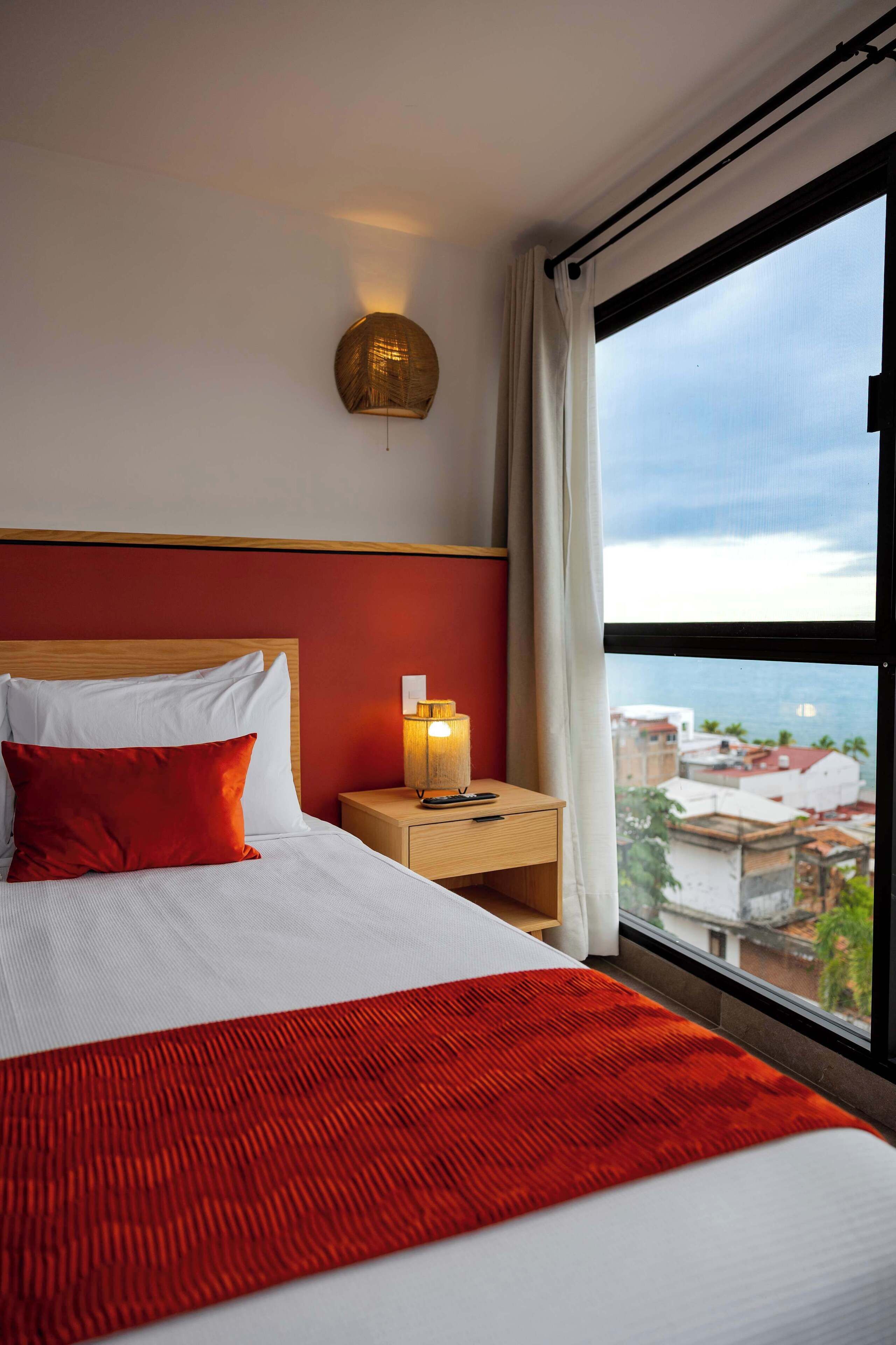 Vista a la playa o el mar