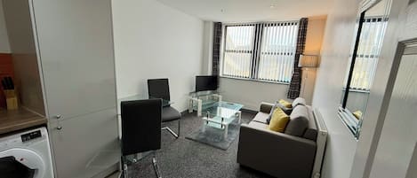 Family Apartment | Blackout drapes, iron/ironing board, free WiFi