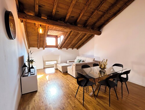 [Loft attic] on the Bergamo skyline