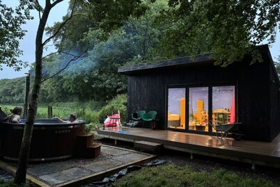 Andromeda: Lakeside Cabin with Hot Tub | Loch Ken near Galloway Forest Park