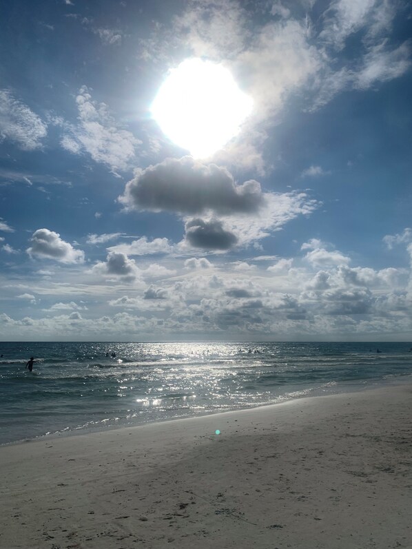 Sun loungers, beach towels