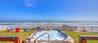 Sandbar Beachfront Estate Pool Hot Tub Pets OK Firepit