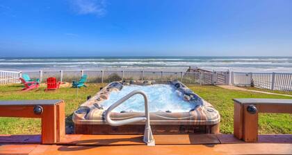 Sandbar Beachfront Estate Pool Hot Tub Pets OK Firepit